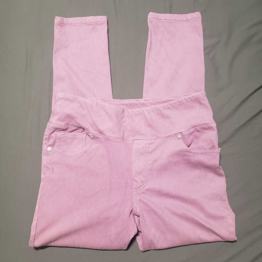 DG2 Diane Gillman pink stretch jeans size PM